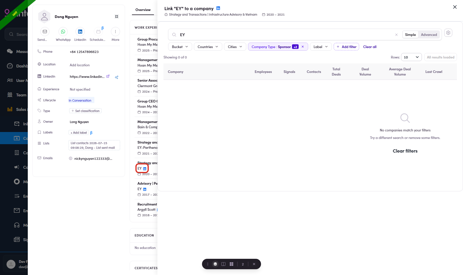 Link picker