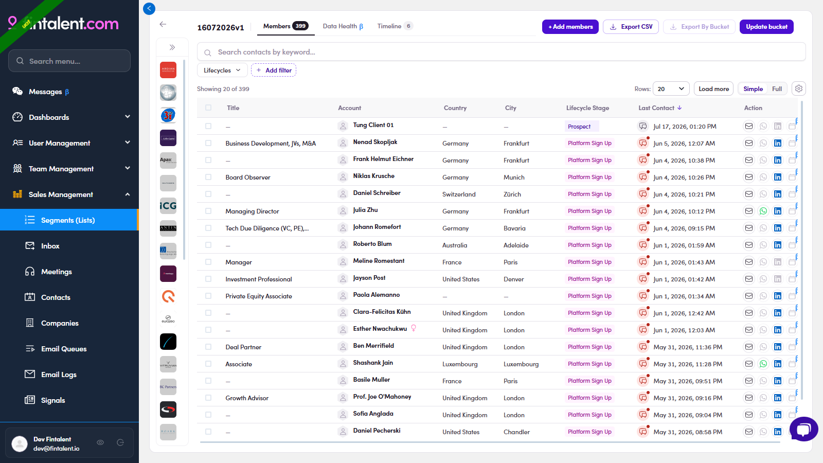 List detail Add members
