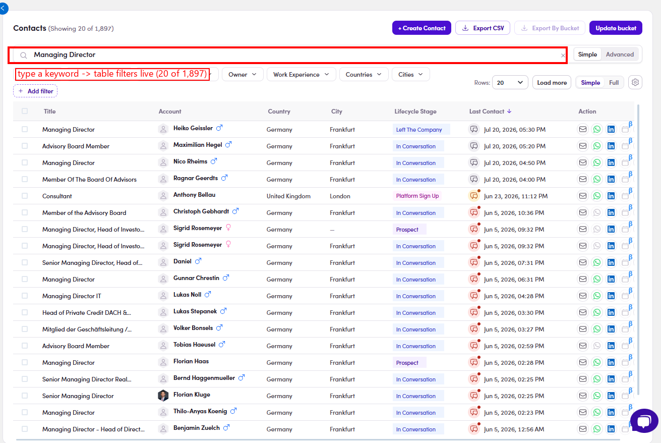 Keyword search