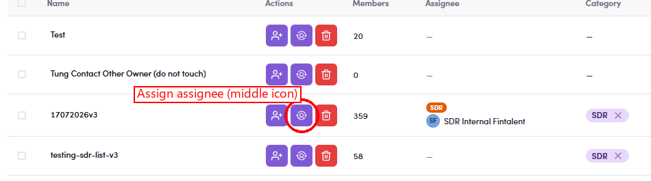 Assign assignee icon