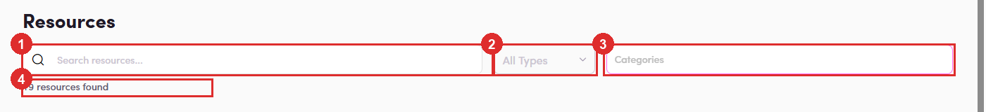 The talent filter row
