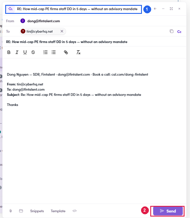 Replying inside the original thread