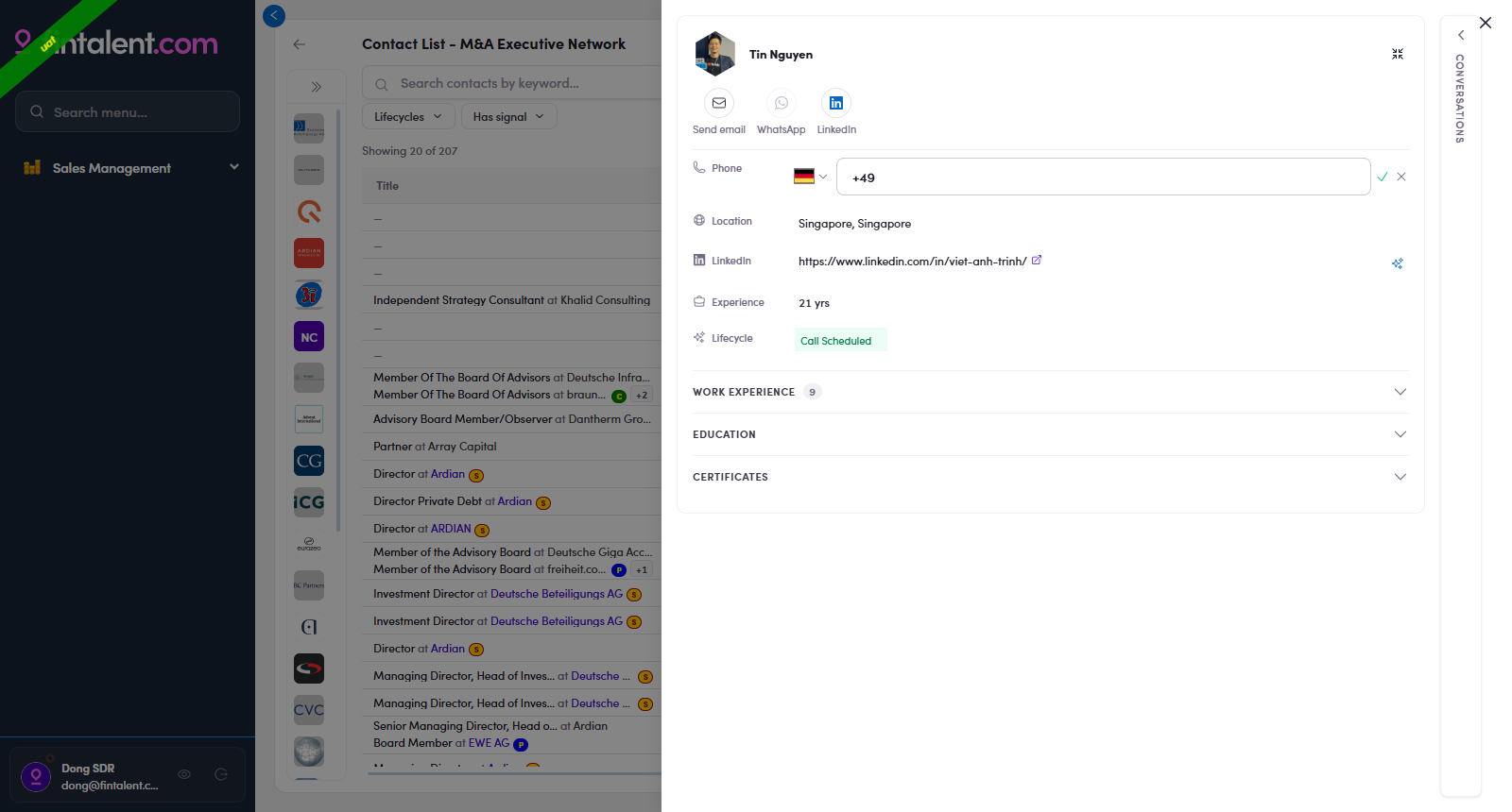 Inline phone editor