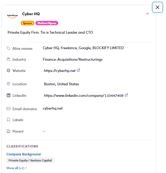 View Company result